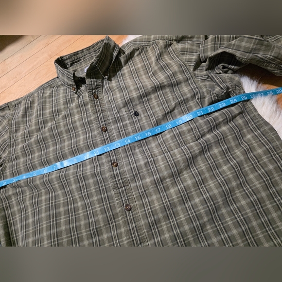 Carhartt Men's XL Cotton Long Sleeve Plaid Button Down Dress Casual Shirt - Picture 8 of 11